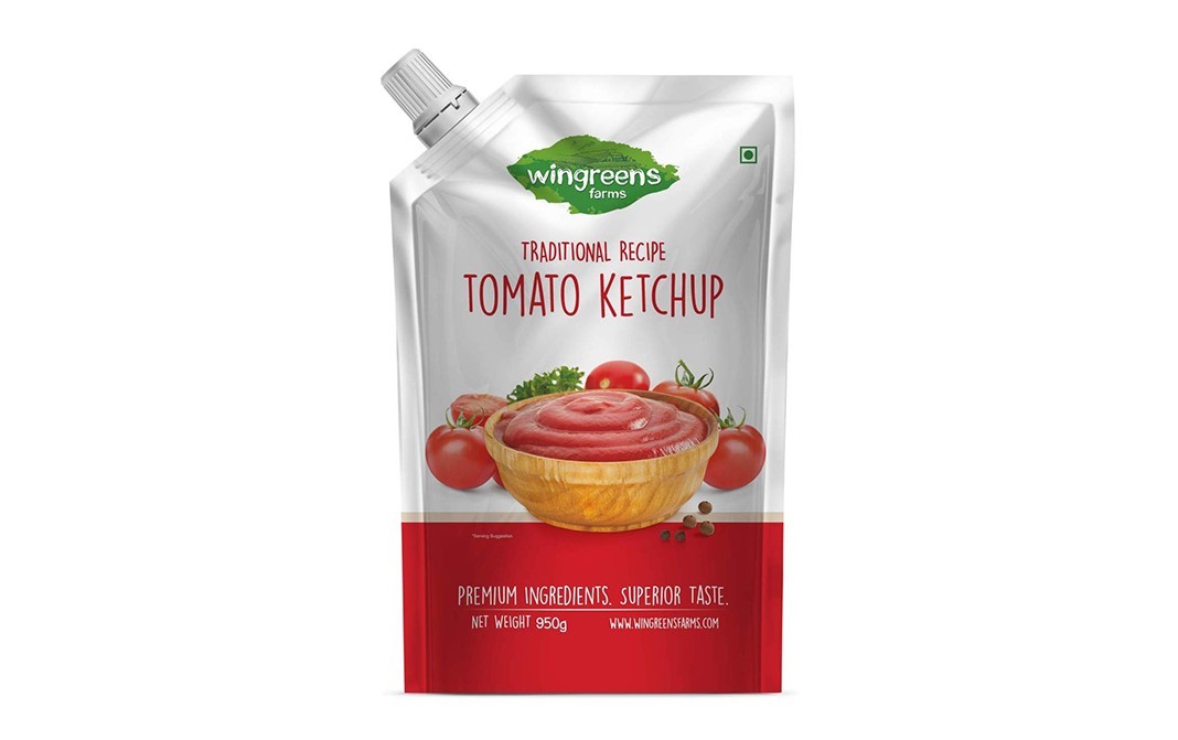 Wingreens Farms Traditional Recipe Tomato Ketchup   Pack  950 grams